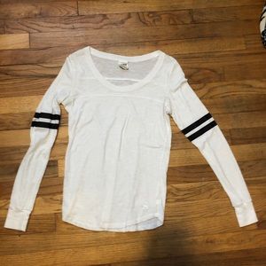 PINK long sleeve white shirt